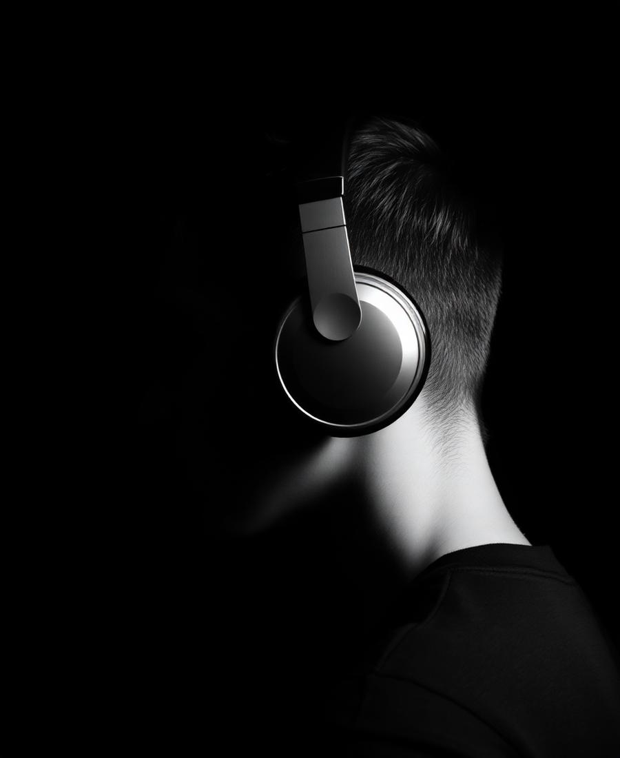 Headphones portrait